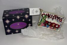 Vintage Christopher Radko Christmas 2000 Postcard Ornament With Box READ picture