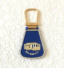 Vintage Keychain SAN FRANCISCO Key Fob Ring STREETCAR TROLLEY Made in USA “HIT” picture