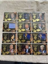 2016 Donald Trump Under Fire Decision 12 Card Lot 100% Gold picture