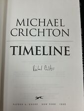 Michael Crichton Signed Book Timeline Author Autograph TPG picture