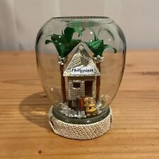 VINTAGE PHILIPPINES MINIATURE ART Bahay Kubo House Glass Jar Souvenir Hand Made picture