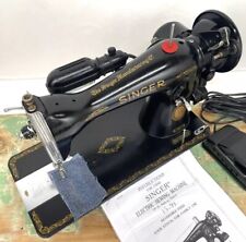 *SERVICED* Heavy Duty Vtg Singer 15-91 Sewing Machine Denim Leather Direct Drive picture
