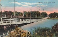 Floating Bridge Lynn Massachusetts MA River 1916 Postcard picture