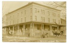 RPPC Pennsylvania New Wilmington Hotel McCreary Ideal Summer Resort Stage Buggy picture