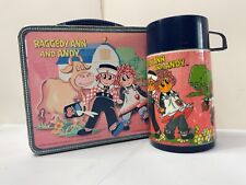 VINTAGE RAGGEDY ANN AND ANDY LUNCHBOX AND THERMOS picture