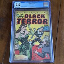Black Terror #22 (1948) - Alex Schomburg Cover Good Girl Art GGA - CGC 2.5 picture