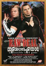 2001 WWF Raw Deal CCG Backlash Print Ad/Poster WWE Hardy Boyz TCG Card Game Art picture