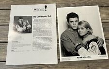 Vintage NBC World Premiere Movies No One Would Tell Fact Sheet Photo picture
