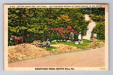South Hill VA-Virginia, General Greetings, Syrup Making, Vintage Postcard picture