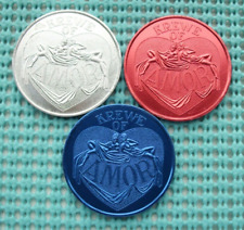 1973 Krewe of AMOR lot of 3 aluminum 4th of July doubloons picture
