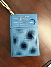 Realistic 12-202 Flavoradio Transistor AM Pocket Radio Blue Vintage Rare Works picture