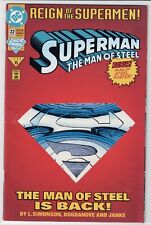 Superman The Man Of Steel #22 June 1993 Bonus Poster Inside Excellent picture