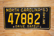 1963 North Carolina DEALER License Plate - Drive Safely picture