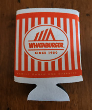 WHATABURGER Vintage Promotional Can Cooler Koozie Coozie NEW picture
