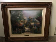 Thomas Kinkade Hollyhock House, Flower Cottages of Caramel II 1st Edition Canvas picture