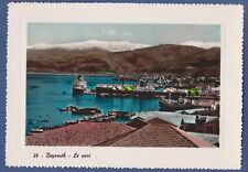 LEBANON Beyrouth, Beirut Liban, Cruise Ship at Harbour, Old Real Photo Postcard picture