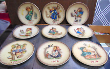 9 M.J. Hummel W. Goebel West Germany Collector Plates 1971 to 1979 No Boxes picture