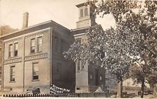 E94/ Brilliant Ohio RPPC Postcard Jefferson Co 1911 School Building 3 picture