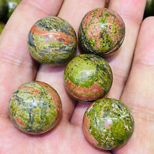 5pc top Natural unakite Quartz Sphere Crystal Ball Healing 20mm picture