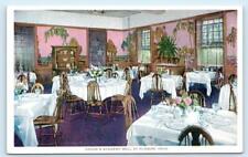 HUDSON, Ohio OH ~ Interior CRANE'S ACADEMY BELL Restaurant c1920s Postcard picture