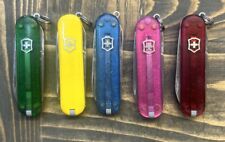 Lot of 5 Victorinox Classic SD Swiss Army Knives Multi Color C picture