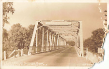 Madison Florida, Suwannee River Bridge, US 90, Vintage RPPC Real Photo Postcard picture