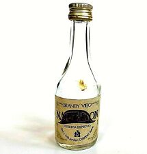 Napoleon Brandy Miniature Liquor Bottle Tax Stamp Glass Empty Vintage  picture