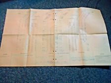10/9 1958 NYC RR Indiana Div West End Chicago Line Dispatchers Record Train Movt picture