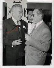 1954 Press Photo Actors Jack Mulhall & Harold Lloyd Attend Hollywood Party picture