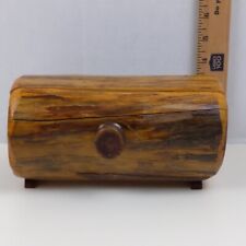 Natural Wood Box Handmade Hidden Compartment Dresser Desk Accessory Home Decor picture