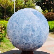 8.22LB Natural Beautiful Blue Crystal Ball Quartz Crystal Sphere Healing 1178 picture