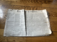 Daily National Intelligencer Jan 15 1847 Vintage Newspaper Antique Poor Quality picture