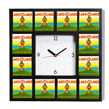 Land O' Lakes Butter Advertising Promo Diner Clock with 12 pictures. Not $60 picture