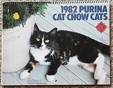 Purina Cat Chow Cats Appointment Calendar 1982 20th Anniversary Edition NEW  picture