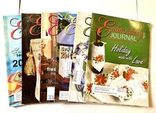 Vintage Lot Of 6  Embroidery Journal Magazines - Holiday Everyday Floral picture