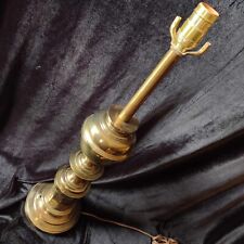 VTG Brass/Bronze Hollywood Regency Table Lamp Stiffel Heavy Works - GREAT COND picture