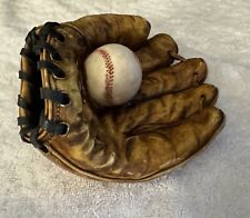 SS Sarna Baseball Glove W/Ball-Heavy Great Little League Trophy Vintage . Sweet picture