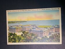 Vintage Maryland postcard U.S. NAVAL ACADEMY air view Bancroft Hall Annapolis MD picture