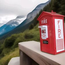 Vintage RANDIX FB-911 Fire Alarm Emergency Box phone + Extension Ringer picture