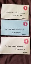 3 Vintage Unstamped Envelopes West Buxton, Maine picture