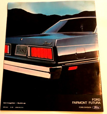 1983  FORD FAIRMONT FUTURA:  CAR / AUTO BROCHURE 16 PAGES picture