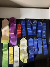 horse show ribbons lot (16) A.Q.H.A Show, Illinois St Grand Champ Valley Saddle picture