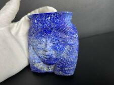 RARE & Real Lapis lazuli HEAD of HATHOR the cow Goddess of Love and women picture