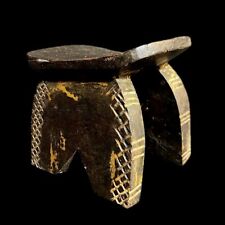 African Tribal Wood Hand Carved Batonga stool Home Décor -9748 picture