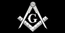 Freemason Mason Masonic Black White Decal Bumper Sticker picture