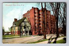 Utica NY-New York, Kanatenah Flats, Antique Vintage c1911 Souvenir Postcard picture