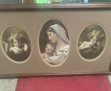 Victorian framed glass photograph by M B Parkinson CUPID AWAKE CUPID ASLEEP  Mom picture