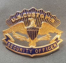 Vintage US Custom Hat Badge. Defunct Agency Since 2002. Pre-owned Obsolete  Used picture