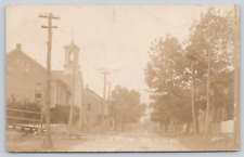 RPPC Wiconisca, Pennsylvania, Pottsville Street, Church, Houses 1909 A830 picture