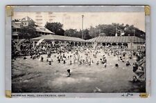 Chautauqua OH-Ohio, Swimming Pool, Antique c1947 Vintage Souvenir Postcard picture